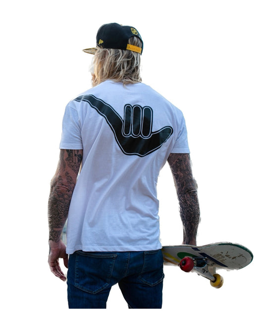 Men’s Organic Shaka Tee White & Black