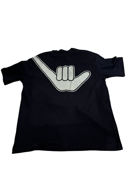 Kid's Oversized Organic Shaka Tee - Black and White