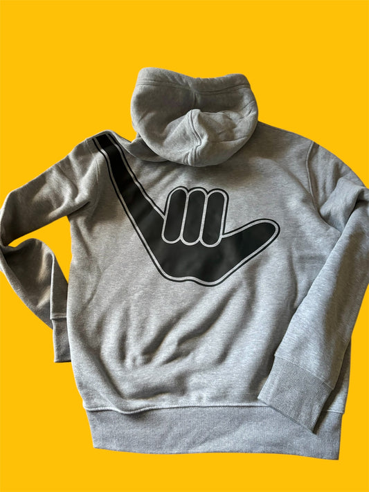 Organic Shaka Hoodie Grey & Black